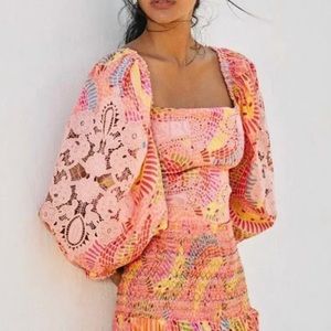 New Farm Rio Dotted Bananas Blouse XL